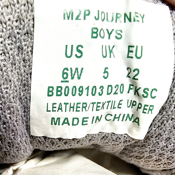 Made2Play by stride rite M2P Journey Boys Gray Easy On Sneakers Kids 6W - Picture 5 of 5